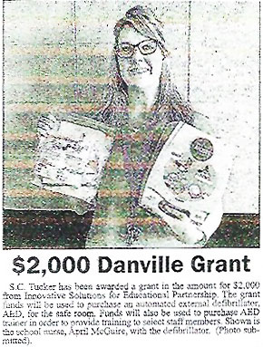 image of SC Tucker Elementary mention in newspaper